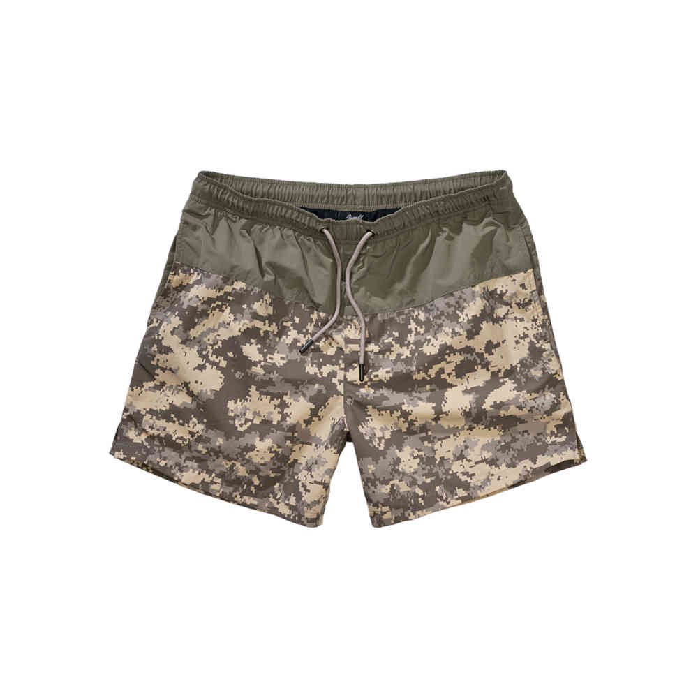 Brandit - Basic Zwemshorts - Olijfgroen/Bruin